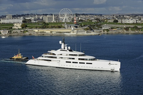 M/Y VAVA II sets sail from Plymouth